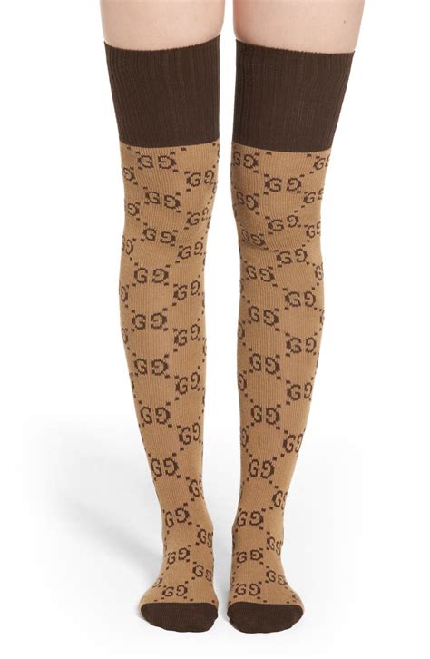 gucci ripped pantyhose|gucci over knee socks.